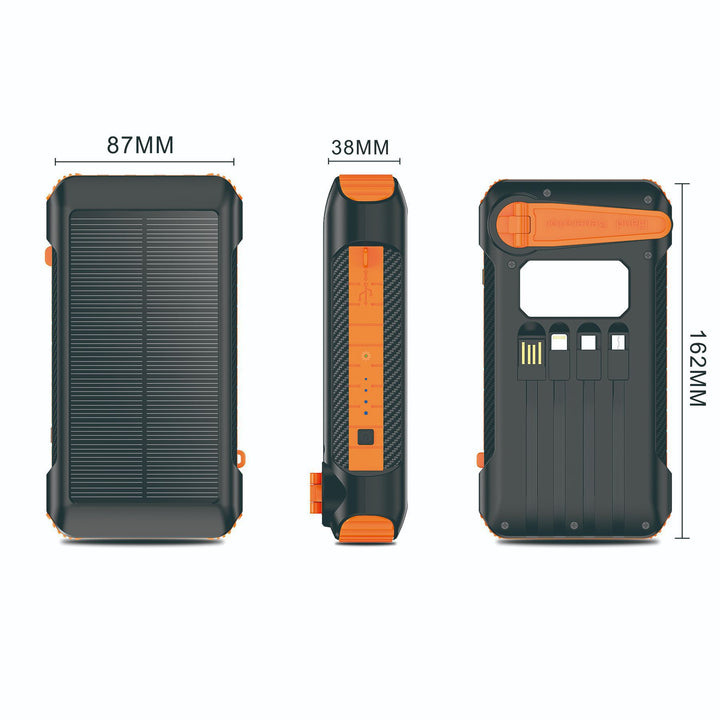Solar-Powerbank Med Flere Lademuligheter Skanto