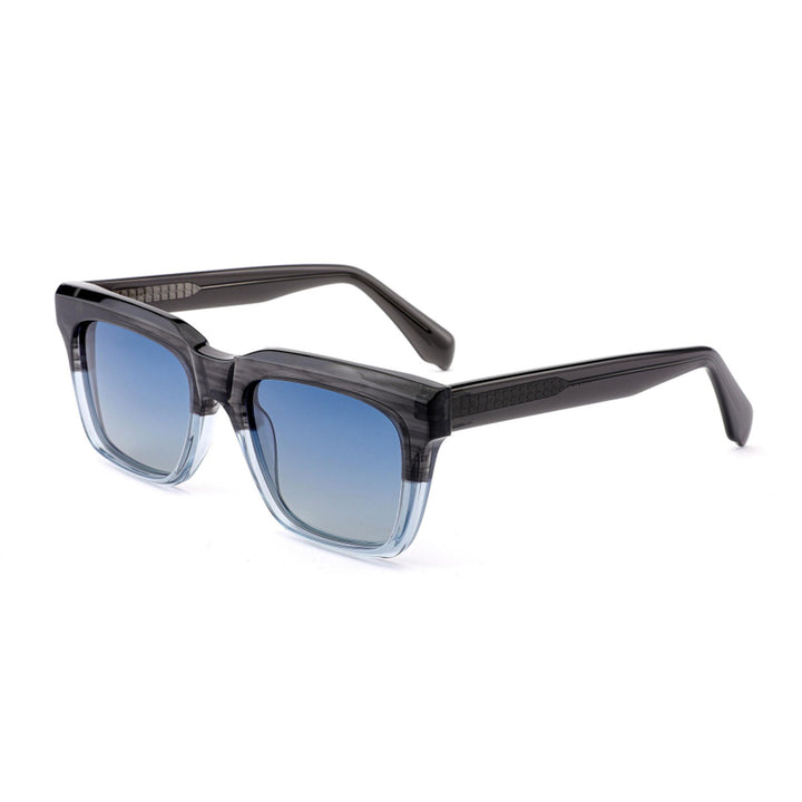 Dame moteriktig solbrille i elegant rektangulært design med robust ramme og UV-beskyttelse Skanto