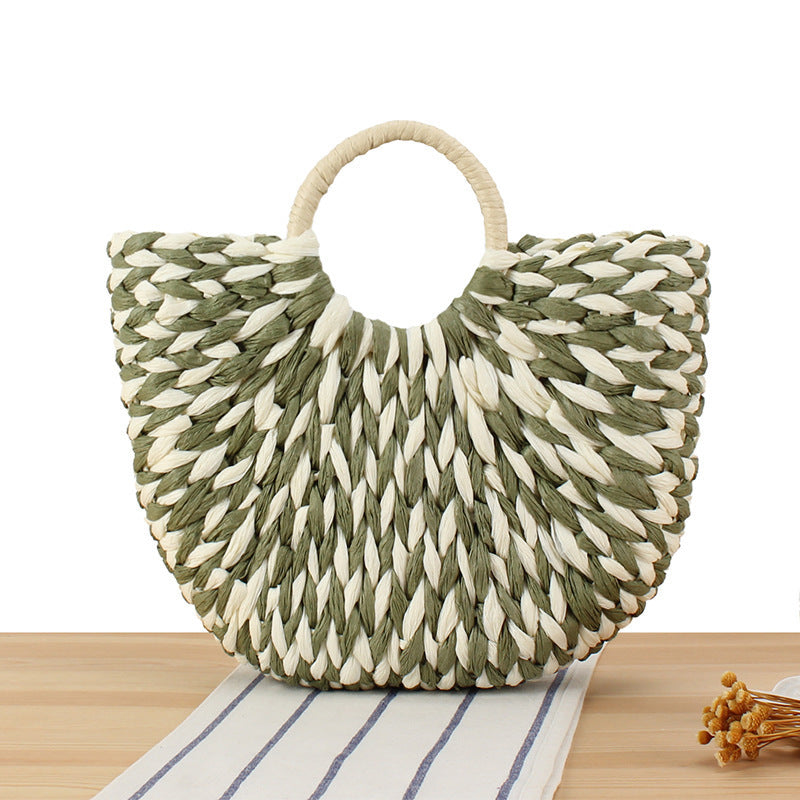 Handbag made of handmade braided materials with modern design Skanto