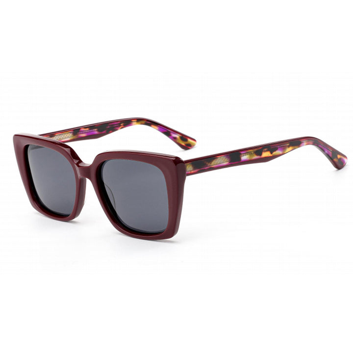 Damer oversized solbriller med matt finish og stilige detaljer Skanto