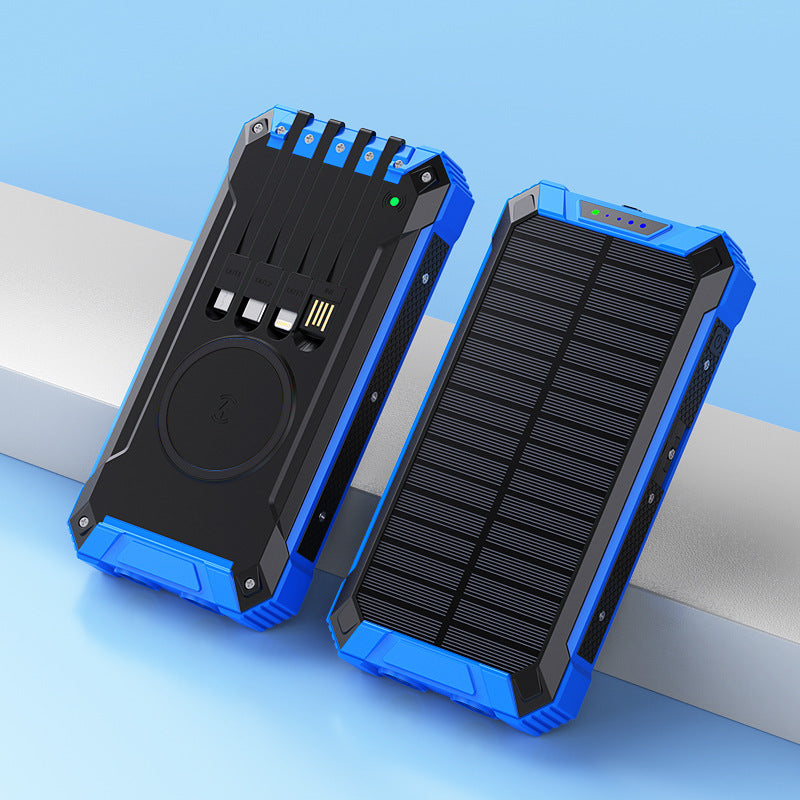Powerbank med solcelledrevet hurtigladere Skanto