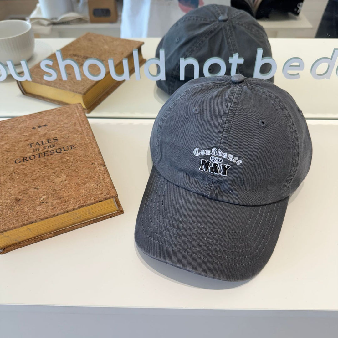 Kvinnebrodert bomull baseballcap Skanto
