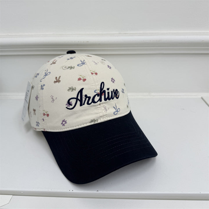 Dame Floral-Brodert Baseball Cap Skanto