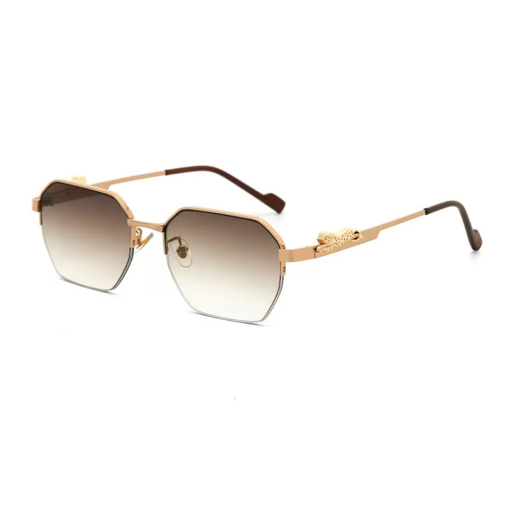 Dame elegant solbrille i moderne oktagon-design Skanto