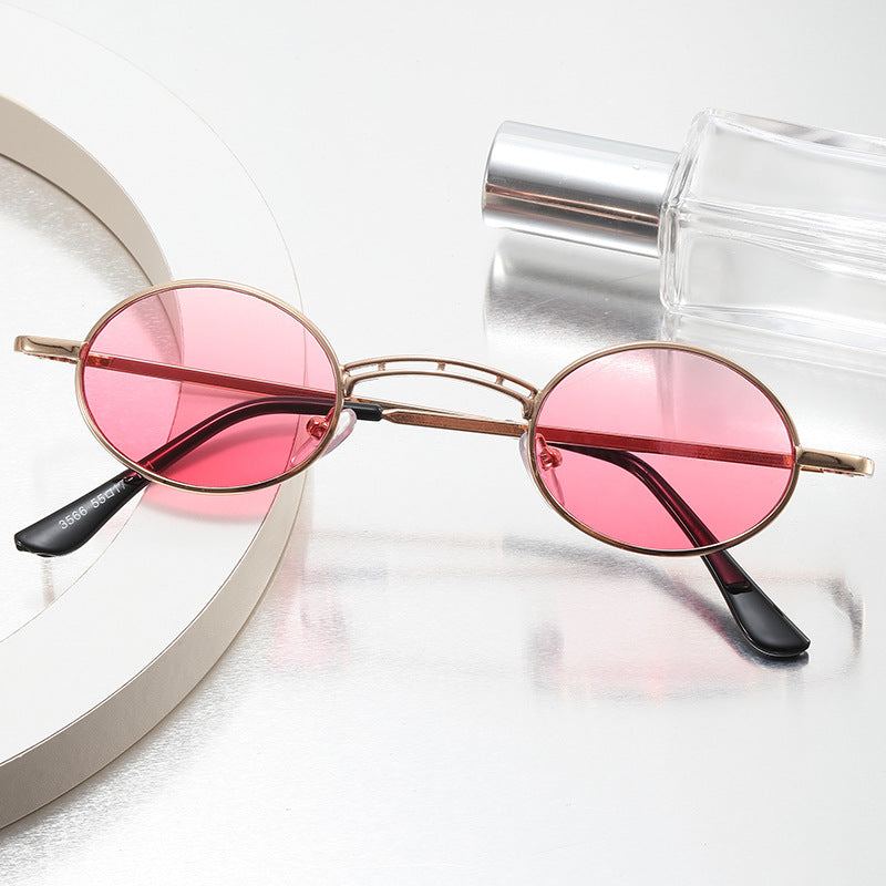 Dame rund fashion solbrille Skanto