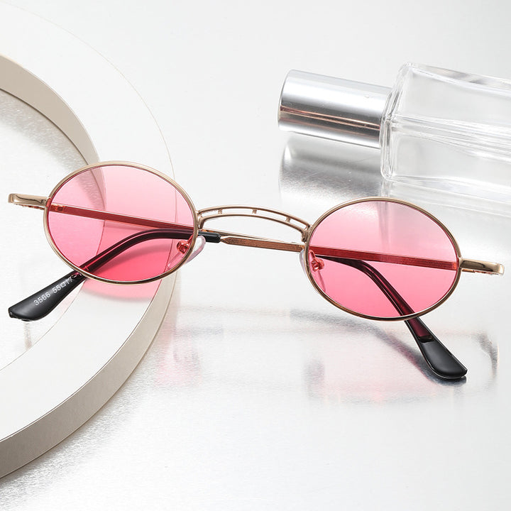 Dame rund fashion solbrille Skanto