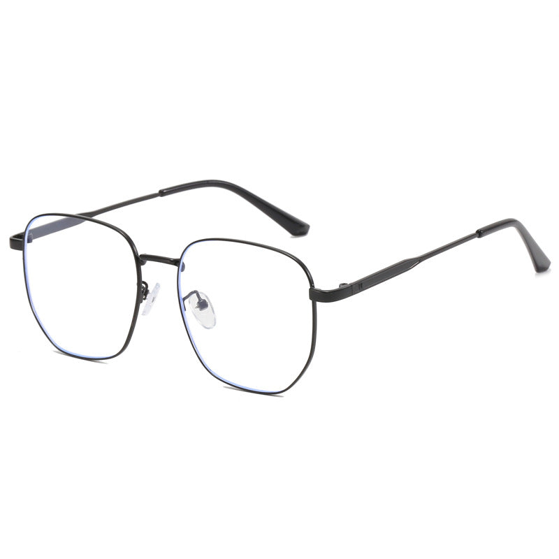 Dame moteriktig firkantet brille med lett metallramme Skanto