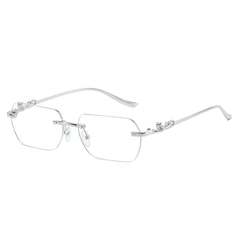 Damer elegant halvmellomrammebrille med dekorative detaljer Skanto