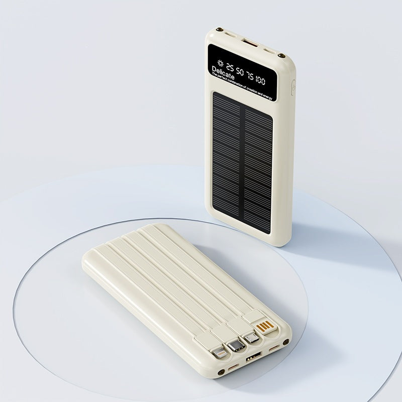 Solfokusert powerbank med digital skjerm og innovativ hurtiglading Skanto