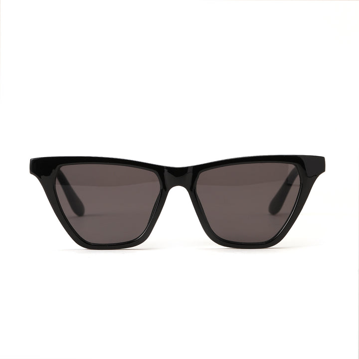 Dame Cat-Eye solbriller med moderne, gjennomsiktig ramme Skanto