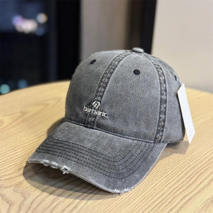 Men's Distressed Cotton Twill Baseball Cap Skanto