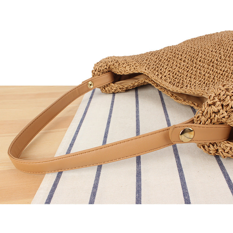 Handbag made of hand-knotted natural material with oversized storage space Skanto
