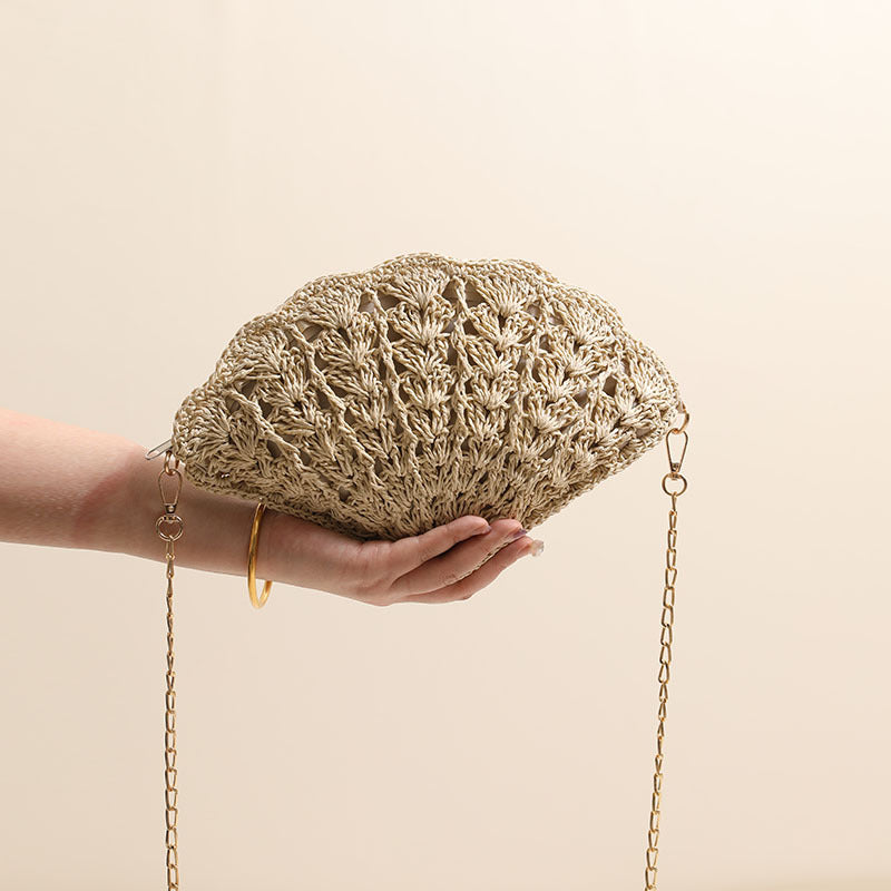 Elegant Clutch-veske i skjelldesign Skanto
