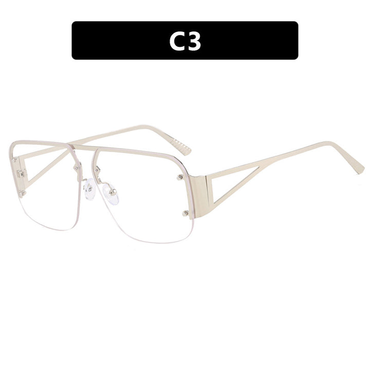 Damer optisk brille med elegant, geometrisk design og høykvalitets metallramme Skanto