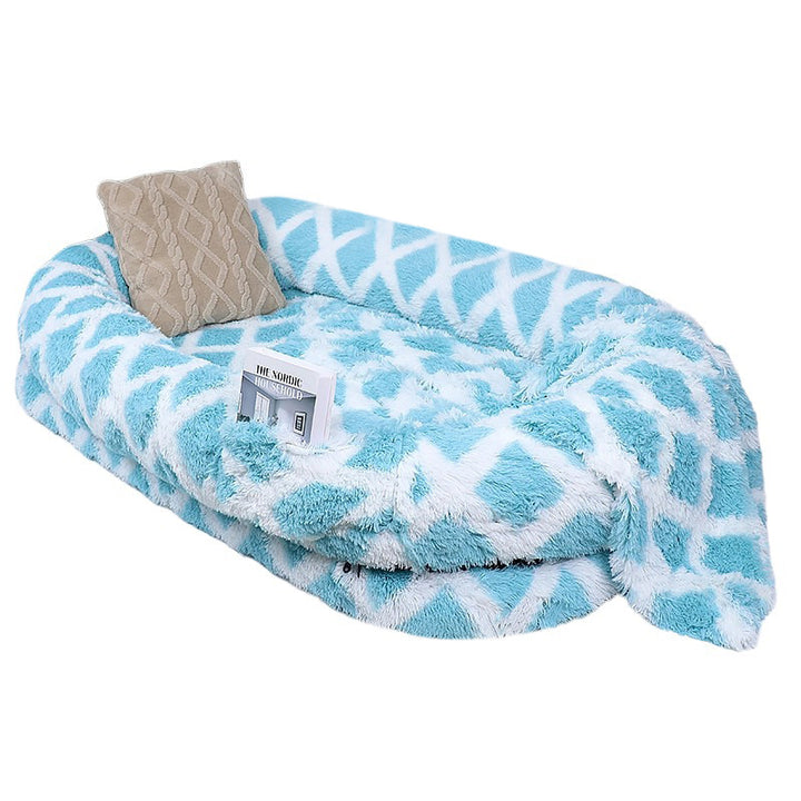 Plush Faus Fur Teppe Hundefläge