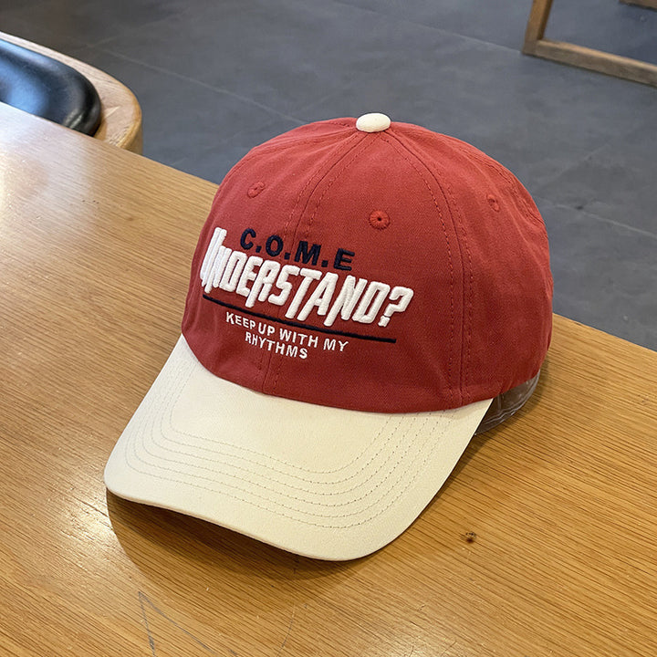 Unisex Casual Teksturerte Caps med Leken Broderi Skanto