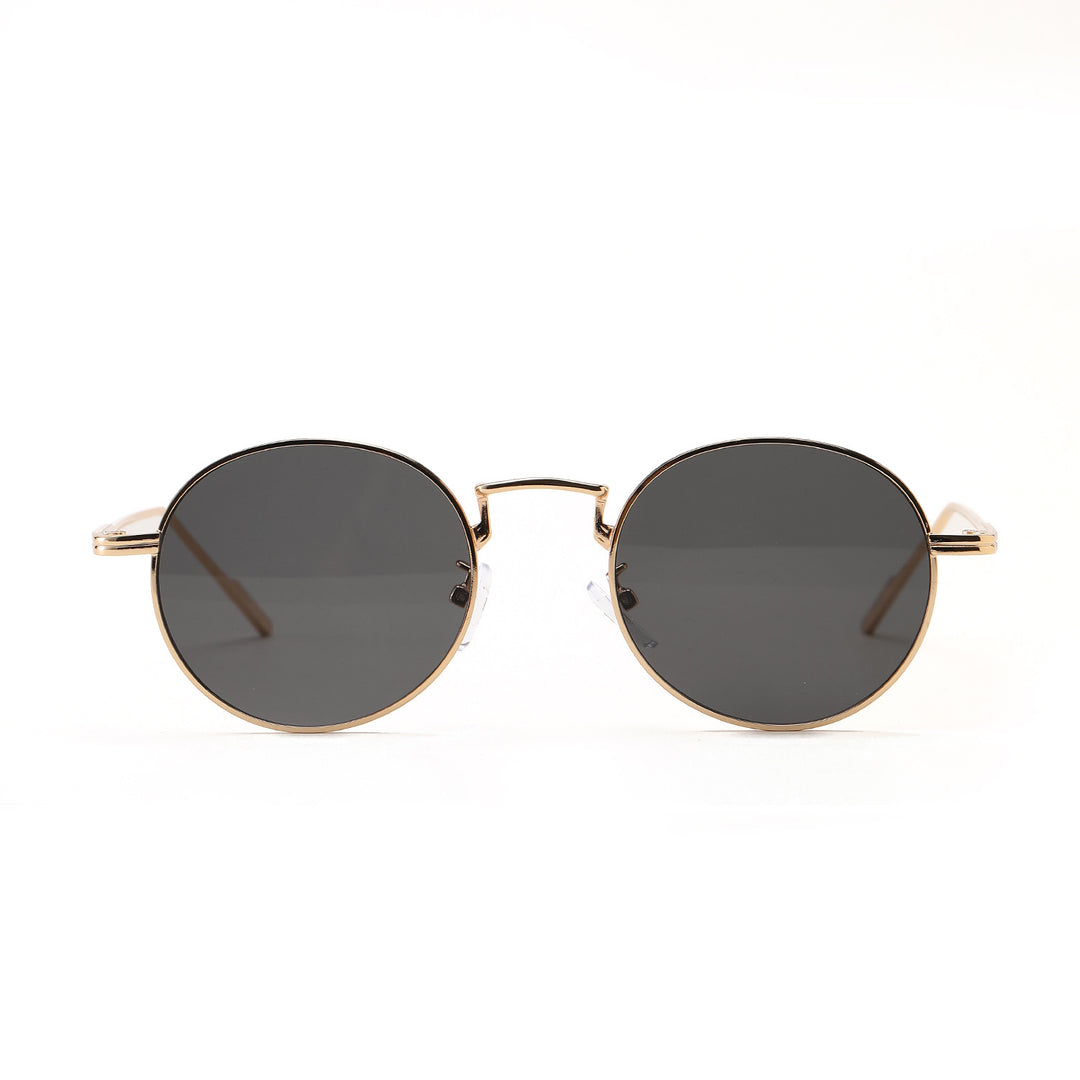 Dame rund modisk solbrille med elegant design Skanto