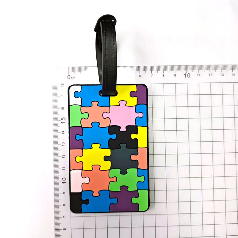 Unisex Geometric Pattern Luggage Identifier Skanto