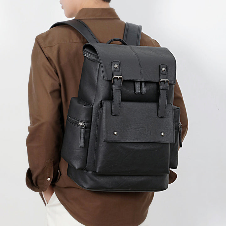 Elegant Backpack in Durable Faux Leather Skanto