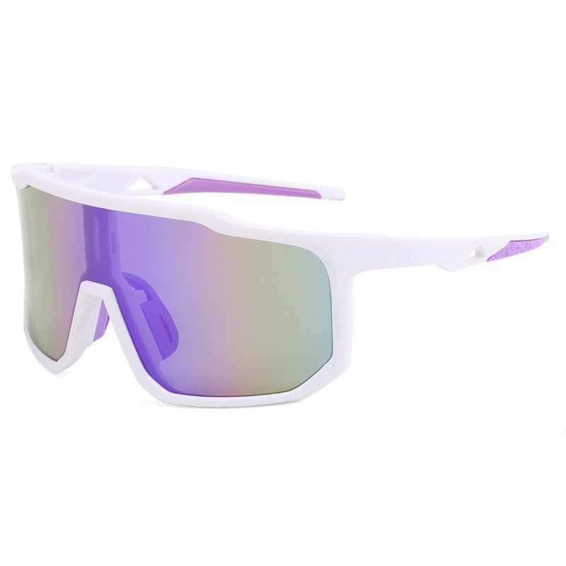 Damer sportslige racing solbriller med bredt synsfelt og moderne speilglass Skanto