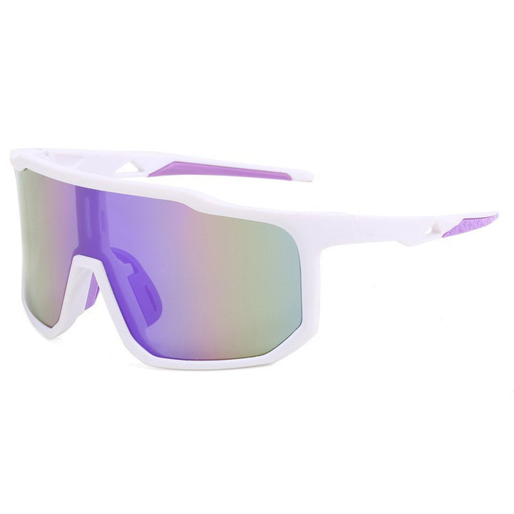 Damer sportslige racing solbriller med bredt synsfelt og moderne speilglass Skanto