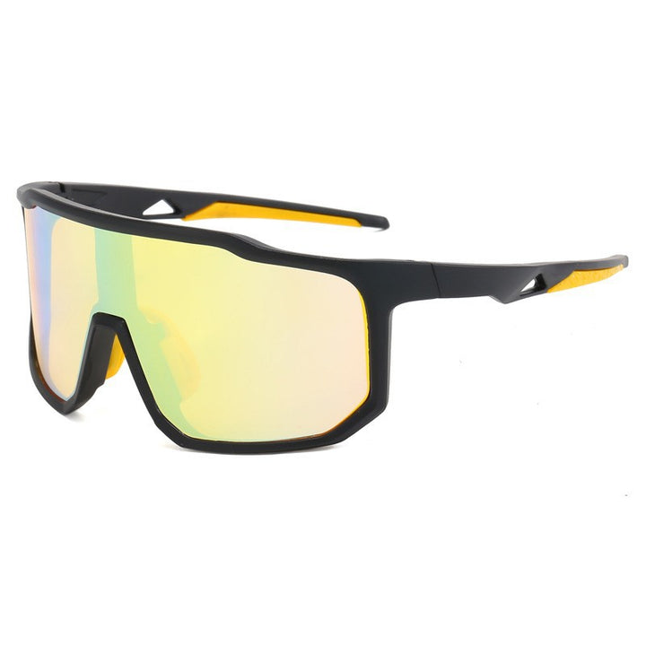 Damer sportslige racing solbriller med bredt synsfelt og moderne speilglass Skanto