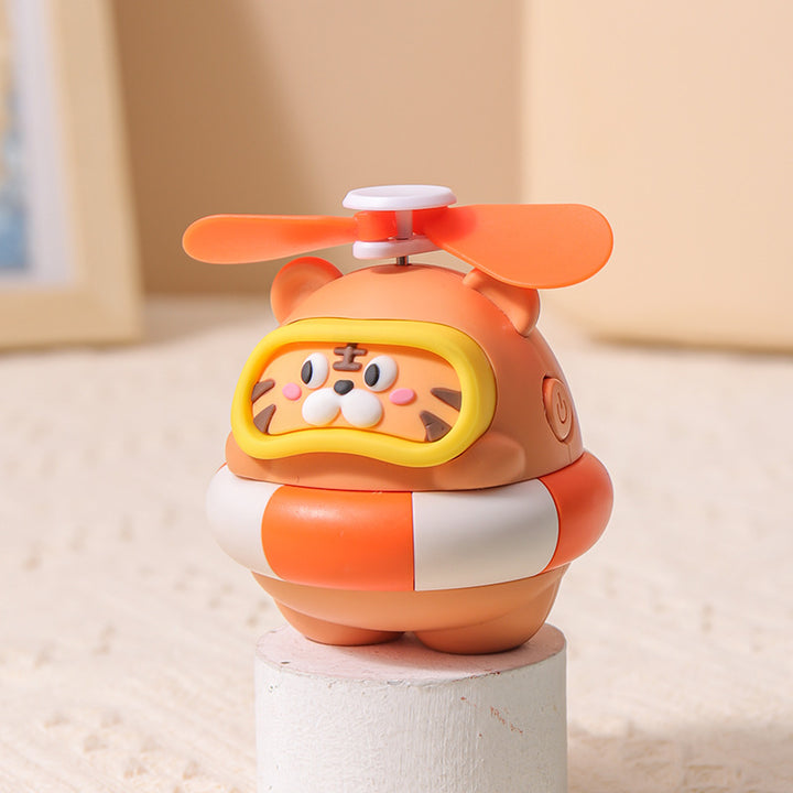 Unisex Bærbar Mini-vifte i morsom panda-design Skanto