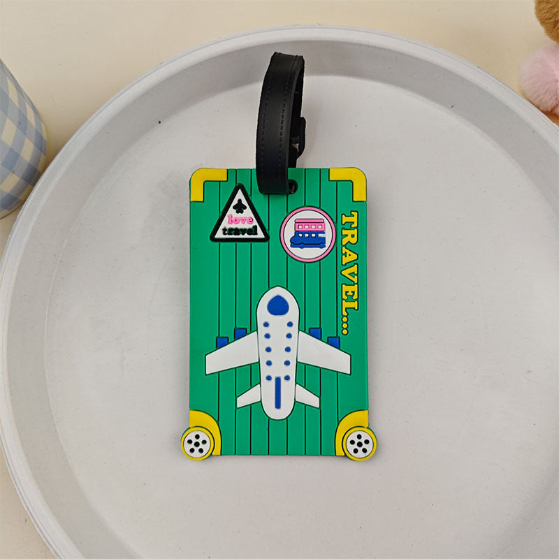 Unisex bagasjetag med morsomt flydesign Skanto