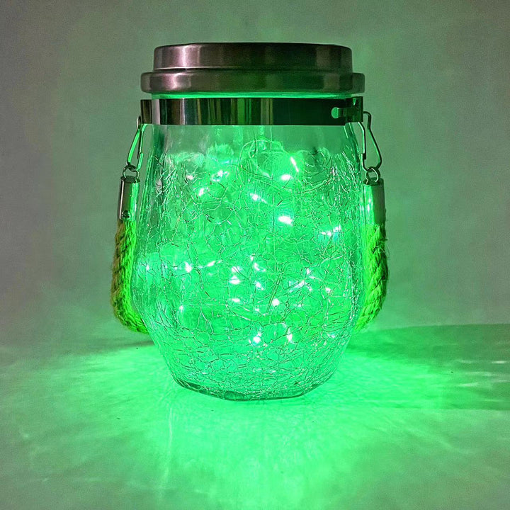 Skanto | Moderne kreativ sprukket glassflaske stjernedekor LED solstrenglys for utendørs patio