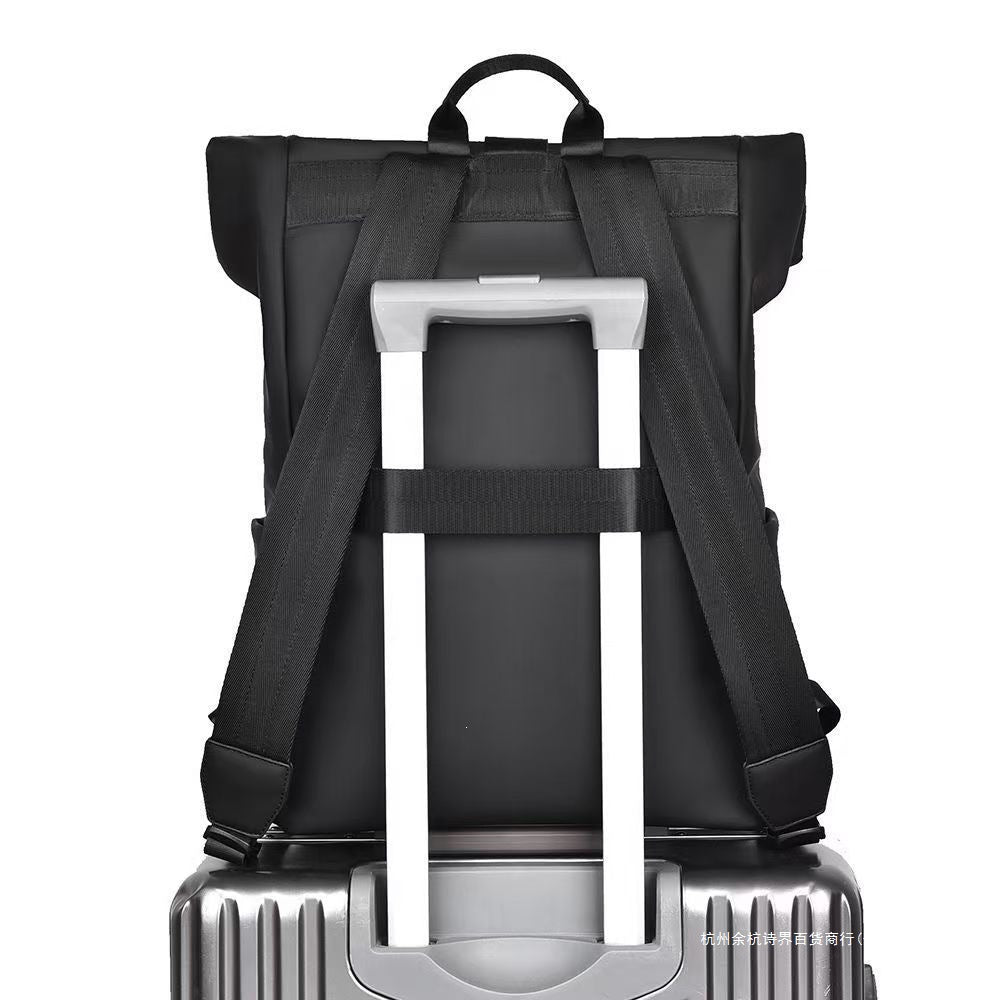 Urban Rolltop Ryggsekk Med Mange Fag Skanto