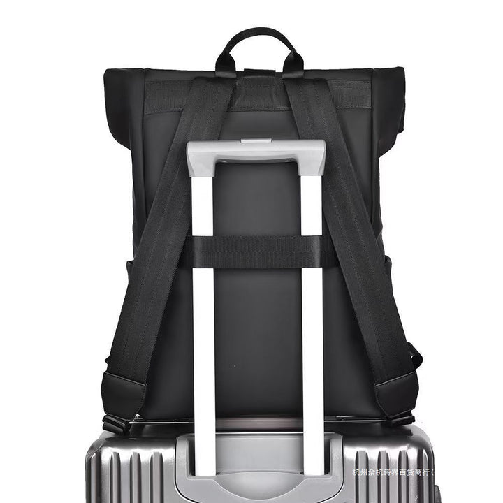 Urban Rolltop Ryggsekk Med Mange Fag Skanto