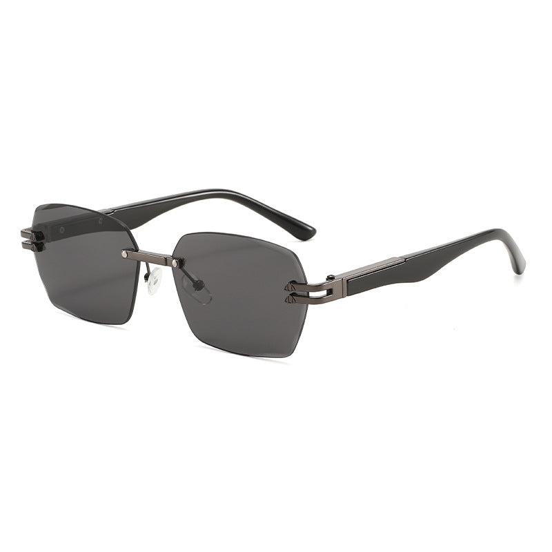Men's Elegant Square Sunglasses with Wooden Temples Skanto
