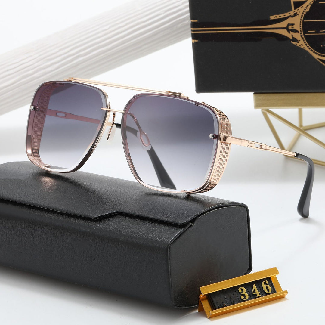 Dame designer solbrille med stilleggende firkantet ramme og UV-beskyttelse Skanto