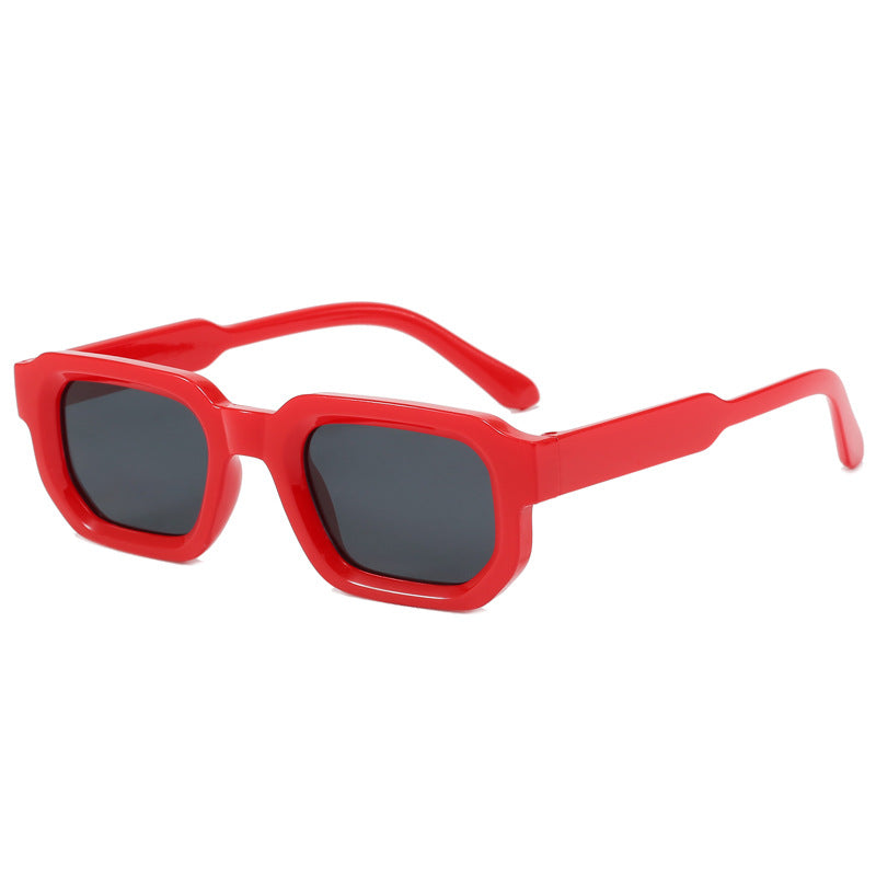 Dame moteriktig firkantet solbrille med klar ramme Skanto