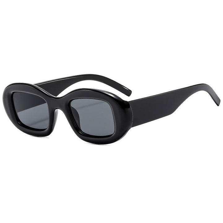 Dame Modisk solbrille med myk, buet ramme Skanto