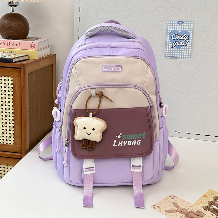 Multi-lomme Casual Skole Rygsekk