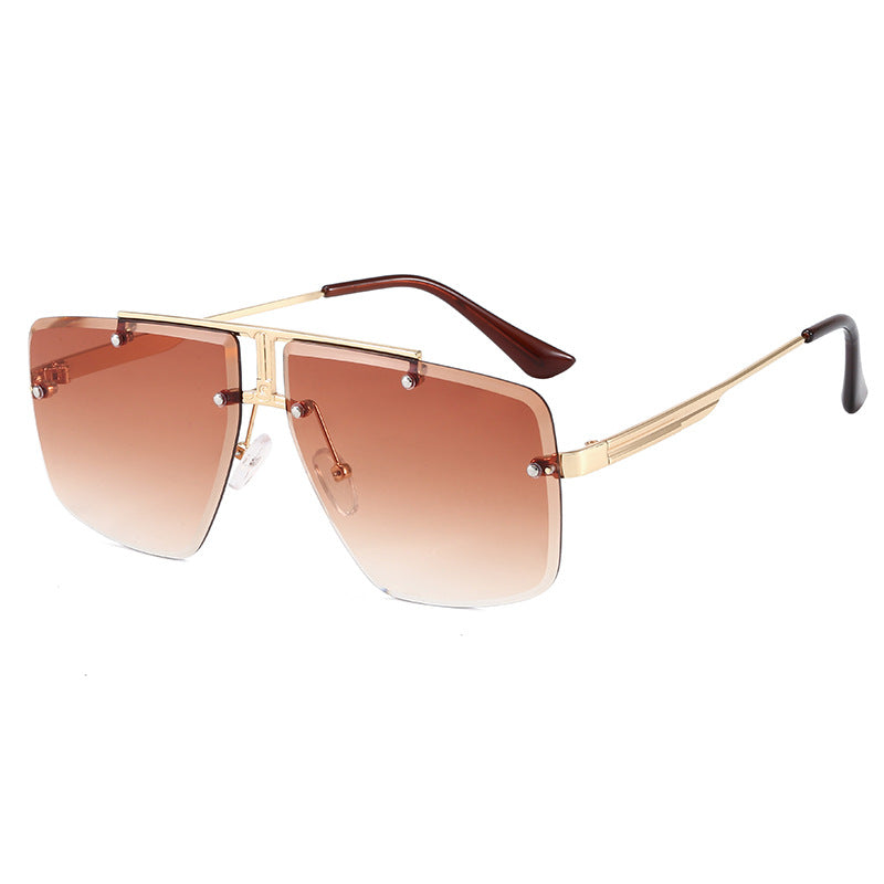 Dame moteriktig oversized solbrille Skanto