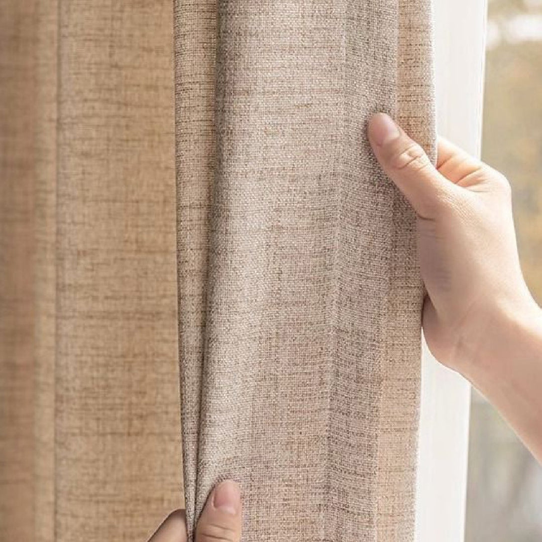 Gjennomsiktige lin vindusgardiner Skanto