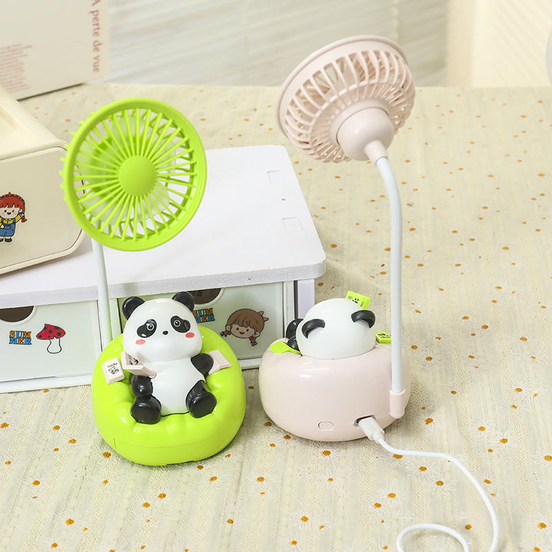 Dame Bærbar Mini-vifte med søtt panda-design Skanto