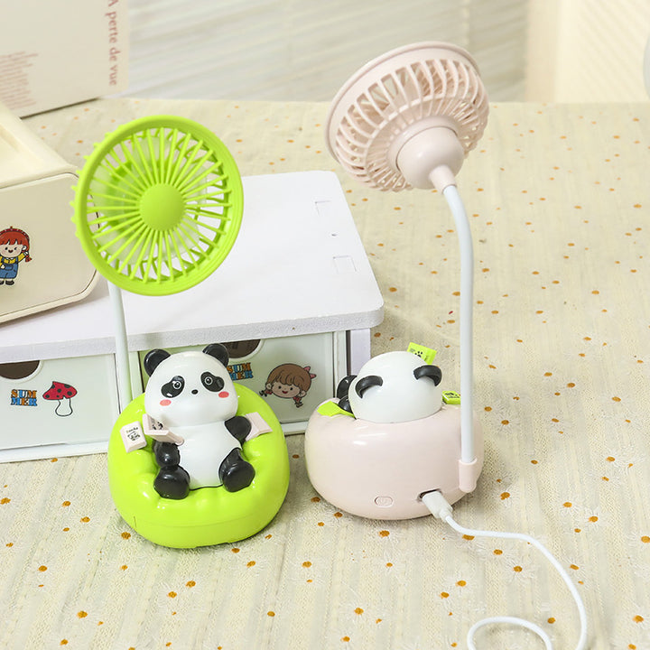 Dame Portable Mini Vifte i Søtt Panda Design Skanto