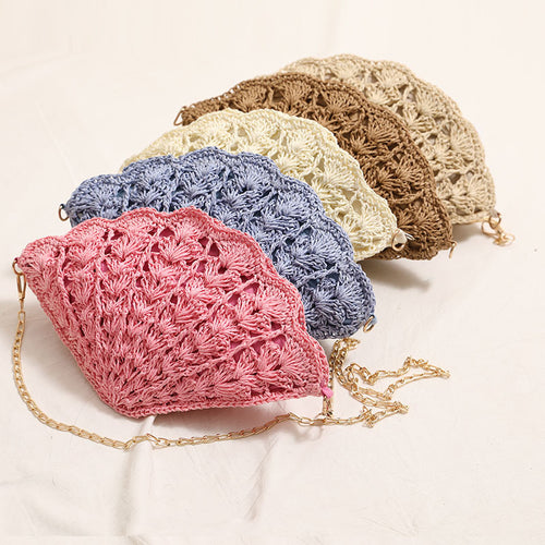 Elegant Clutch-veske i skjelldesign Skanto