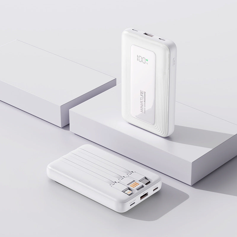 Bærbar powerbank med digital kapasitetsvisning og to USB-porter Skanto