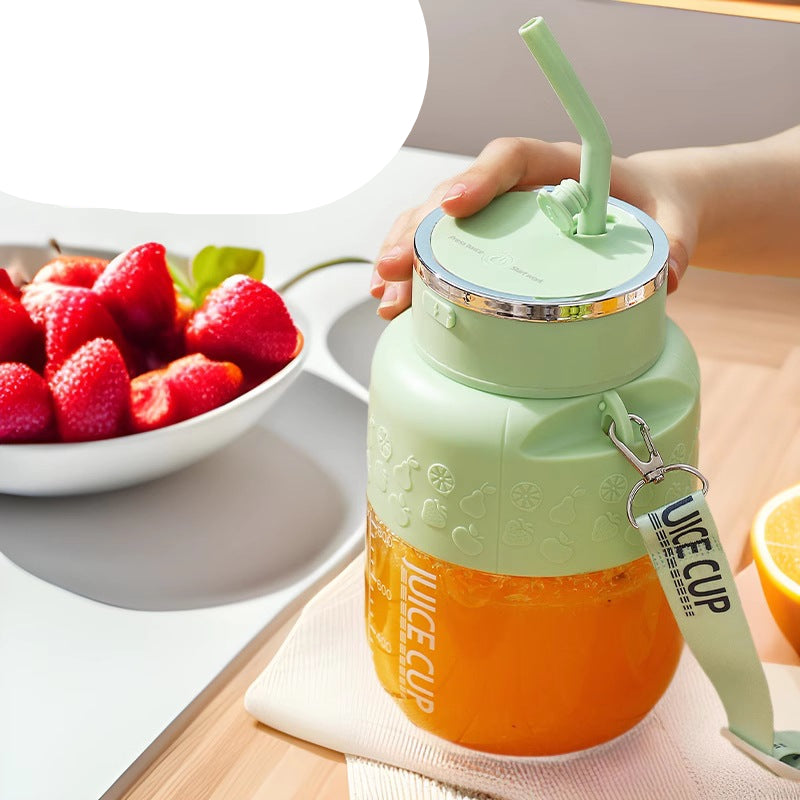 Skanto | 2i1 Flaske Mixer med Strå 800ml - Perfekt for På Farten!