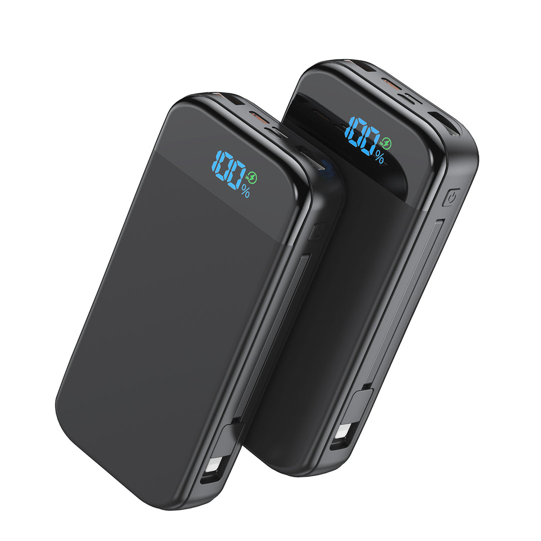 Høyytelses powerbank med LED-skjerm og hurtigladeteknologi Skanto