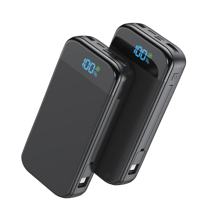 Høyytelses powerbank med LED-skjerm og hurtigladeteknologi Skanto