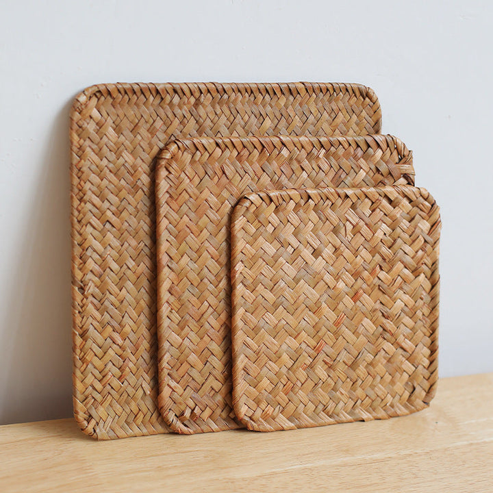 Artisan Woven Serving Tray Skanto