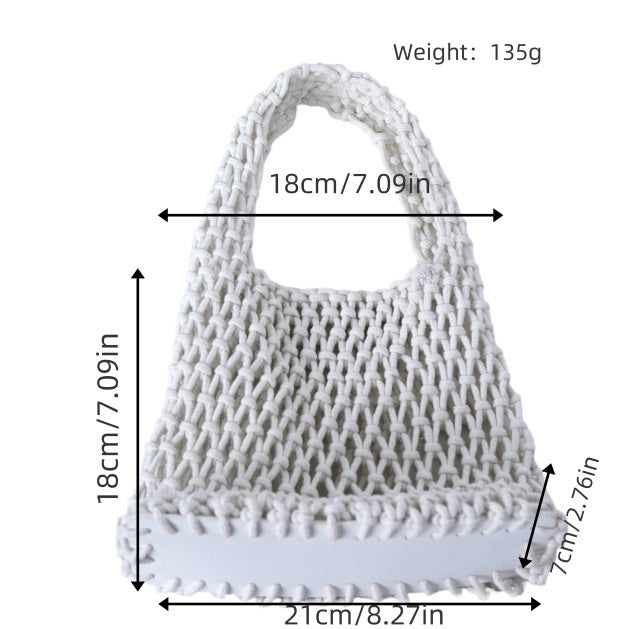 Makramee Tragetasche med moderne design Skanto