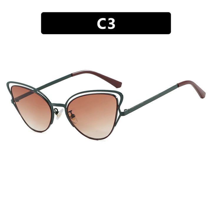 Dame Cat-Eye Briller med edelt metallramme og komfortabel passform Skanto