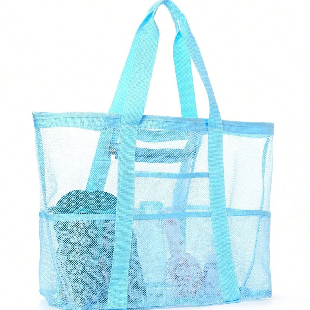 Stor strandbag av pustende mesh-materiale Skanto