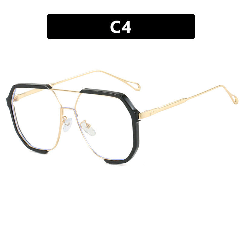Dame geometrisk solbrille med spesiell ramme og UV-beskyttelse Skanto